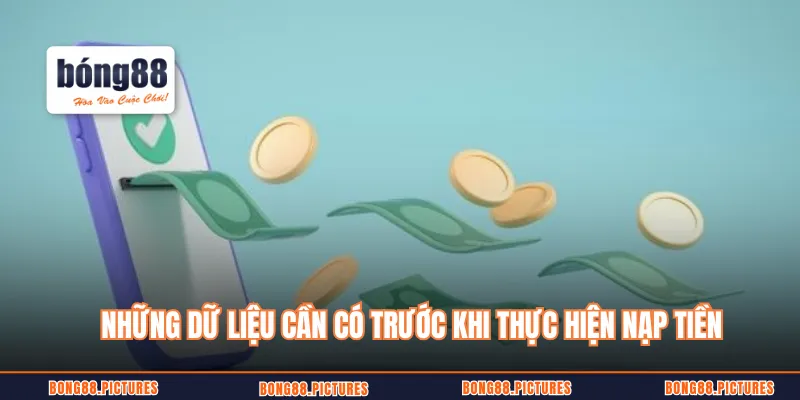 Những dữ liệu cần có trước khi thực hiện nạp tiền BONG88